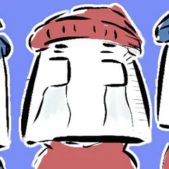 いたずら文字絵　ニコニコムコロ
